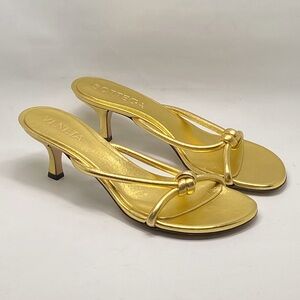 Bottega Veneta Kitten Heel Blink Mule Sandals size 39